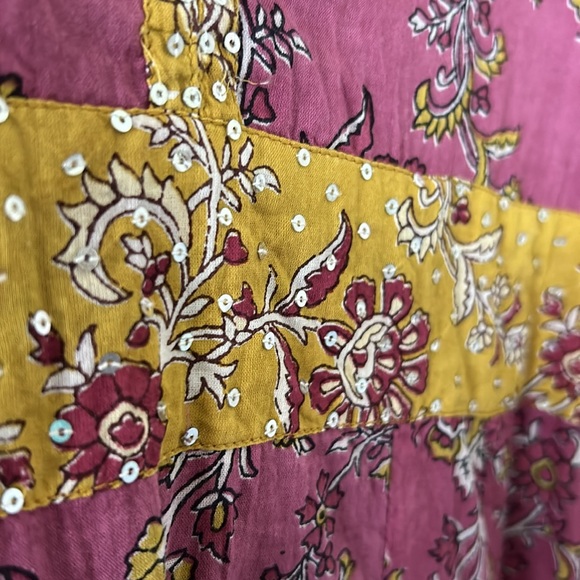 Hand block-print Indian dress - Picture 3 of 6